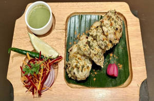 Gandharaj Methi Bhetki Tikka (4 Pcs)