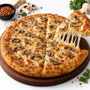 Yummy Mushroom Pizza
