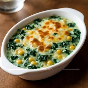 Baked Corn Spinach