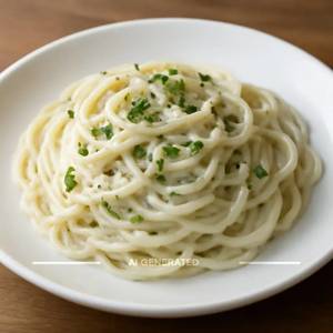 Spaghetti In White Sauce