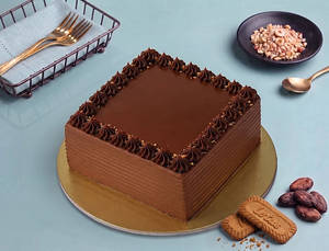 London Caramel Choco Square Cake
