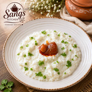 Curd Rice With Pickle