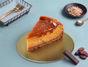 London Caramel Baked Slice Cheesecake (~100gm)