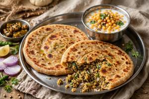 [2] sattu paratha with dahi