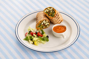 Pesto Cottage Cheese Wrap