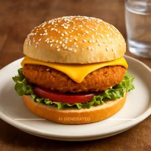 Veg Crispy Cheese Burger