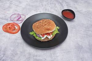 Veg Schezwan Burger