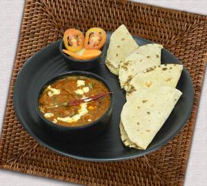 Mung masala sabji with tawa roti