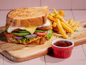 Aloo Tikki Sandwich