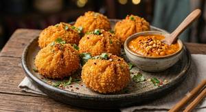 Crispy Fried Chicken Momos (6 Pcs).