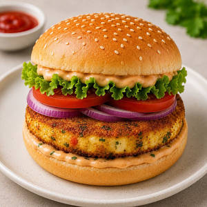 Paneer Tikki Burger