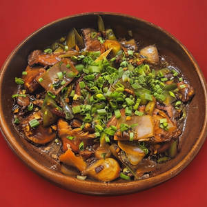 Mushroom And Bok Choy In Ginger Soy