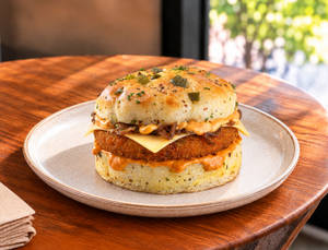 Chipotle Veg Focaccia Burger