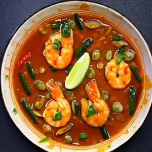 Egg Prawns Chowmein Gravy (1000ml) (o)