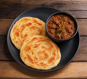 Parotta With Beef Curry