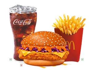 Large EVM McSpicy Chicken Korean Burger