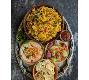 Veg Pulao With Boondi Raita