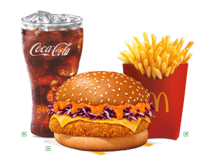 Large EVM McSpicy Paneer Korean Burger