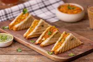 Aloo Masala Cheese Toast (2 Slices)