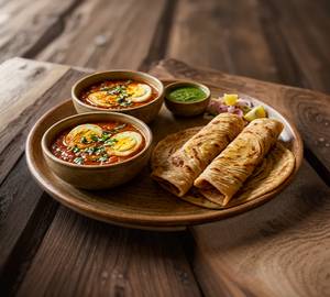 Egg Curry With Paratha