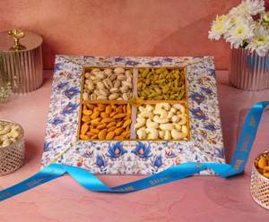 4 Khand Dry Fruit Tray
