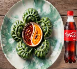 Combo Steamed Veg Schezwan Momos 5-Qty & Cocacola 400Ml