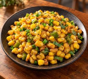 Salt and pepper american corn