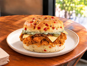 Tandoori Chicken Focaccia Burger
