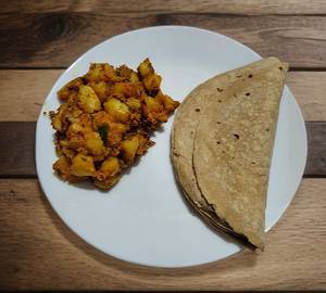 Jeera Aloo [Full] With 4 plain tawa roti 