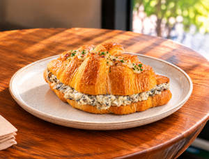 Creamy Mushroom Cheese Croissant