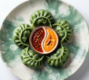 Steamed Veg Schezwan Momos 5-Qty