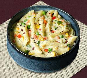 Creamy paneer pasta