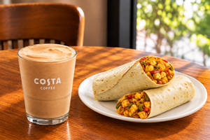 Cold Coffee- Regular & Spicy Paneer Wrap
