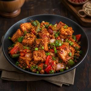 Tofu In Hot Garlic Sauce-dry