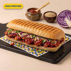 Korean Chicken Panini Grilled Sandwich