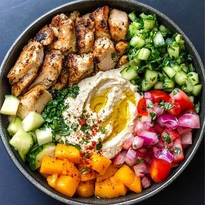 Non Veg Hummus Bowl