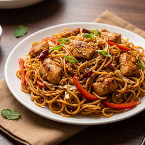 Fiery Chilli Garlic Chicken Noodles