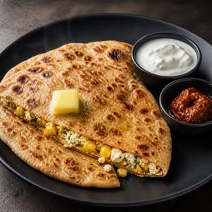 Paneer Cheese Corn Paratha