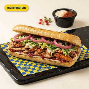 Shawarma Chicken Panini Grilled Sandwich