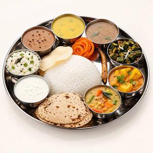 South Indian Thali With Phulka (2)