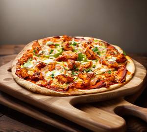 Spicy chicken pizza