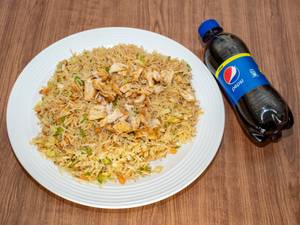 Chicken Fried Rice + Pepsi Soft Drink 250ml Bottle