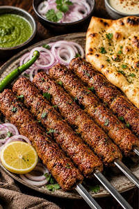 Chicken Seekh Kabab (4 Pcs)