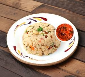 Upma With Tomato Chutney
