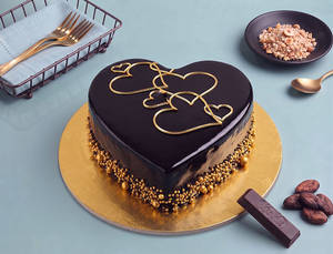 Nested Heart Truffle Cake (~500 Gm)