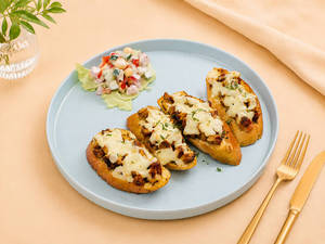 Chicken Cheese Bruschetta