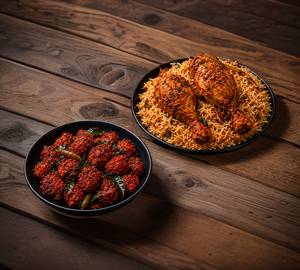 Plate Chicken Biryani + Mini Chicken 65
