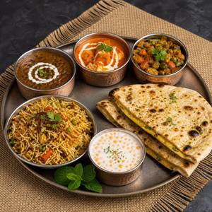 Stuffed Paratha Thali