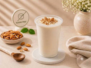 No Sugar Roasted Almond Ice Cream Milk Shake - (300 Ml)
