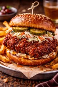 Nashville Crispy Chicken Burger